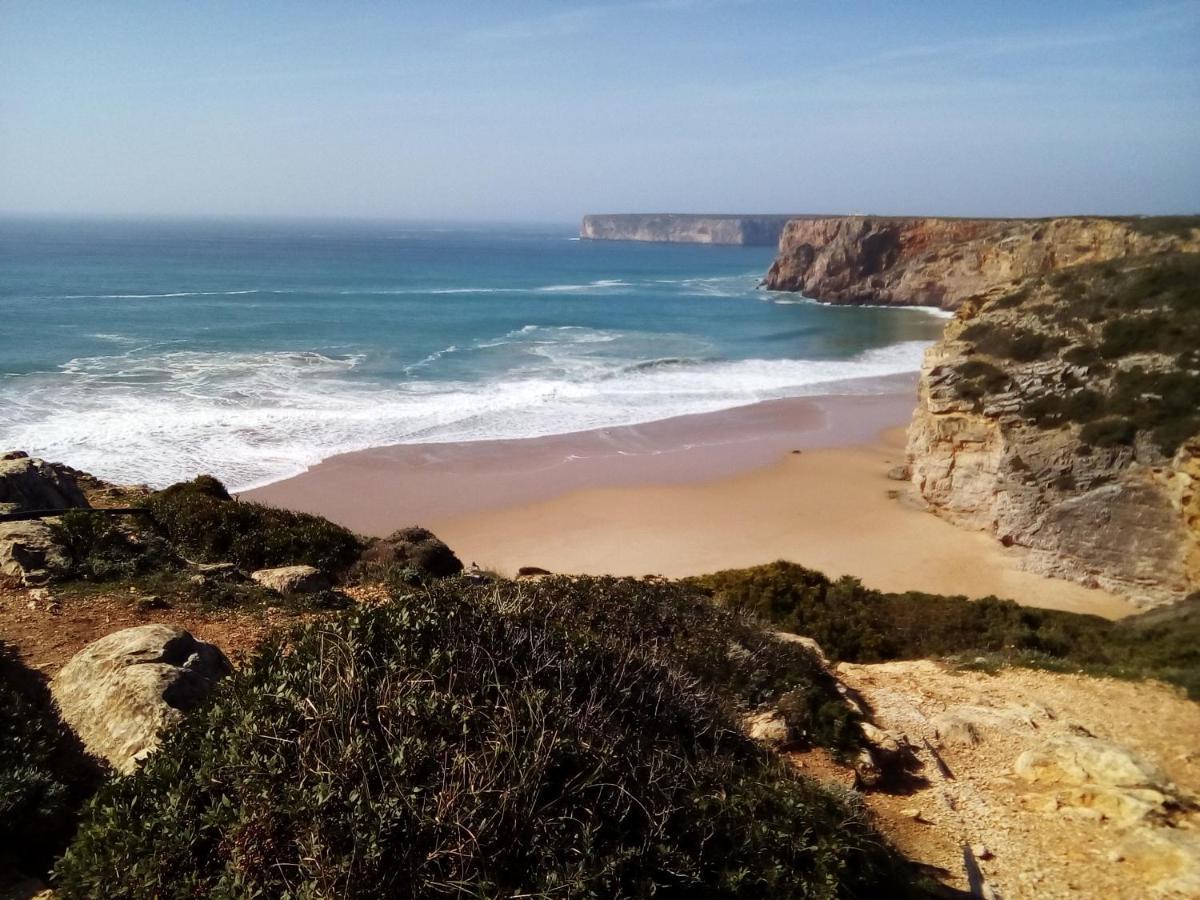 Casa do Beliche - frente praia, grande terraço privado Sagres Exterior foto